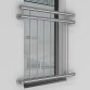 Edelstahl V2A Französischer Balkon Außenbefestigung System 100 x 90 cm bis 30 cm Vollwärmeschutz