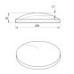 Cosch Edelstahl Schale, leicht gewölbt Edelstahl V2A (AISI 304) roh / ungeschliffen / drehblank Ø 42,4 mm