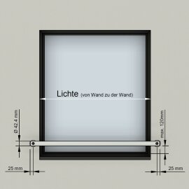 Cosch Edelstahl V2A Fenster Absturzsicherung Geländer Fenstergitter Außenbefestigung Standard