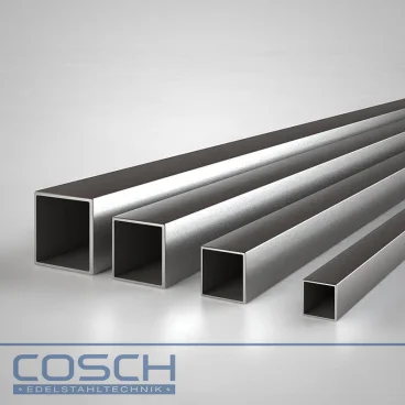Cosch Edelstahl Vierkantrohr V2A geschliffen 40 x 40 x...