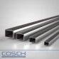 Cosch Edelstahl Rechteckrohr V2A geschliffen 20 x 10 x 1,5 mm 100 cm (1 m)