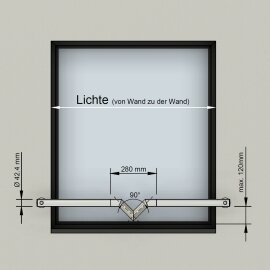 Cosch Edelstahl V2A Fenster Absturzsicherung Geländer Fenstergitter Außenbefestigung Exklusiv