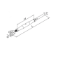 Cosch Edelstahl Seilspanner mit Gabel und Quetschhülse für Drahtseilsystem Edelstahl V4A (AISI 316) geschliffen K240 Ø 6 mm