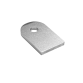 Cosch Edelstahl Anschweißplatte/ Anschweißlasche 50 x 30 mm mit einer Lochbohrung Ø 9 mm ungeschliffen 6 mm flach
