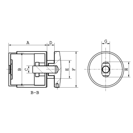 Cosch Edelstahl Punkthalter Modell Flex 3 Easy geschliffen Korn 240 für Glasstärken 8,00 - 17,52 mm
