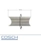 Cosch Edelstahl Rohrverbindungsstück V2A geschliffen 50 mm Verbinder Fitting