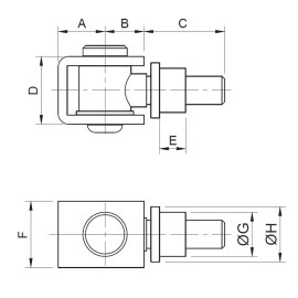 Cosch Edelstahl Torband kurz Edelstahl V2A (AISI 304) M12